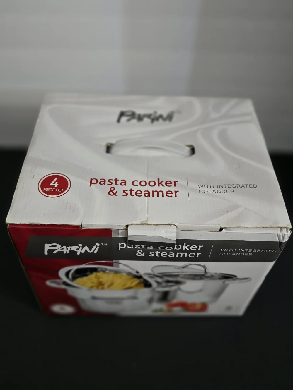White Pasta Cooker & Steamer - White